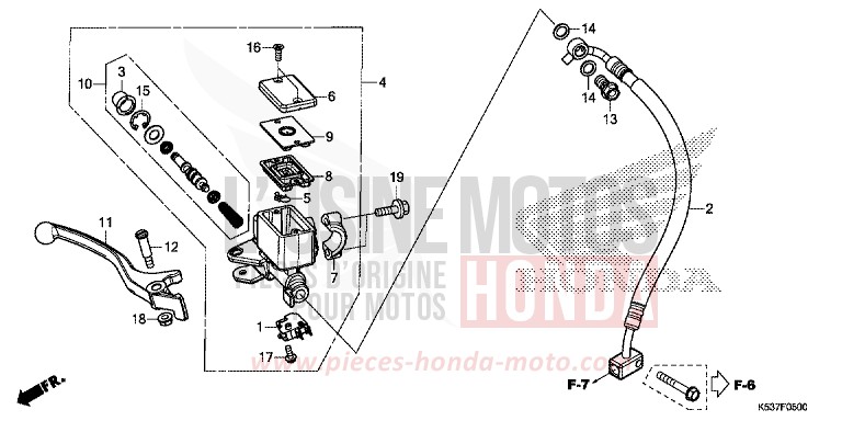 HAUPTBREMSZYLINDER, VORNE ZYLINDER von SH300A MAT CYNOS GRAY METALLIC (NH312) von 2016