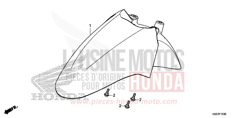 KOTFLUEGEL, VORNE von SH300A PEARL SPLENDOR RED (R369) von 2018