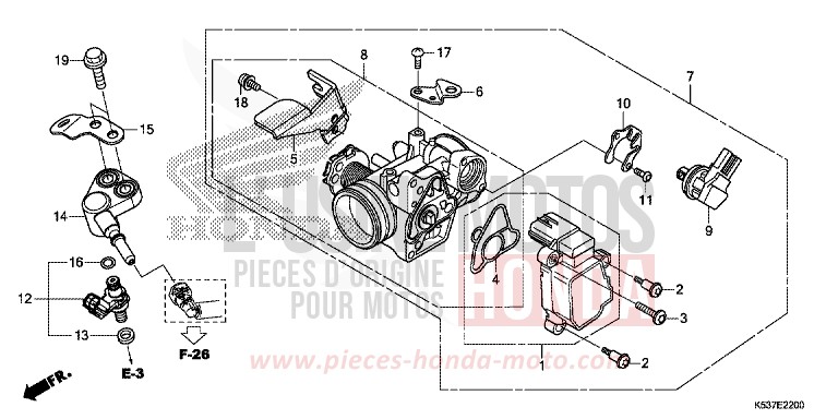 DROSSELKLAPPENGEHAEUSE von SH300A PEARL COOL WHITE (NHA16) von 2019