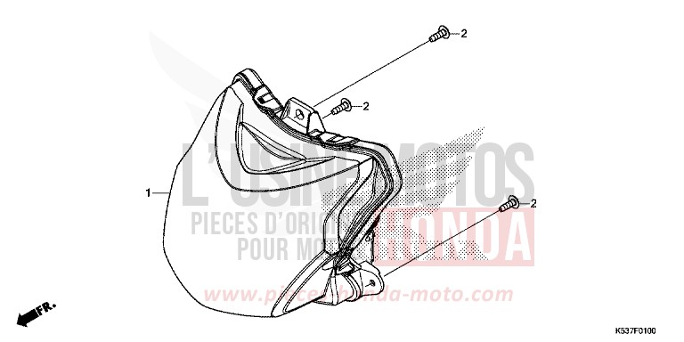 SCHEINWERFER von SH300A PEARL NIGHTSTAR BLACK (NHA84) von 2019