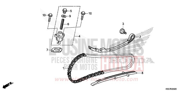 NOCKENWELLENKETTE von SH300A LUCENT SILVER METALLIC (NHB87) von 2019