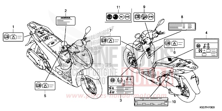 WARNETIKETT von SH300A PEARL COOL WHITE (NHA16) von 2019