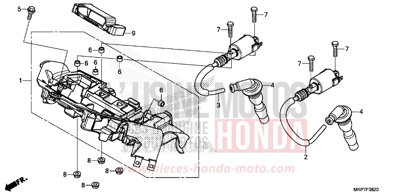 BOBINE D'ALLUMAGE von CB500X GRAND PRIX RED (R380) von 2020