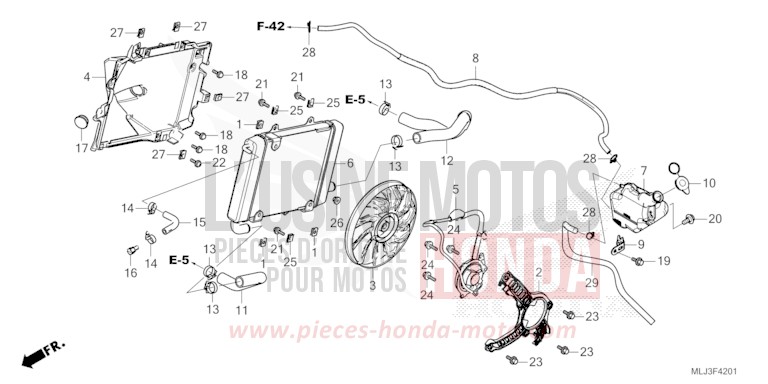 RADIATEUR (G.) von GL1800 MAT IRIDIUM GRAY METALLIC (NHC64) von 2023