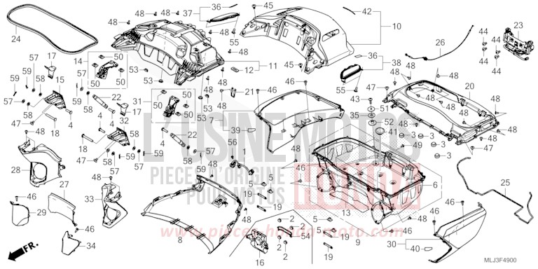 COFFRE von GL1800 GRAPHITE BLACK (NHB01) von 2023