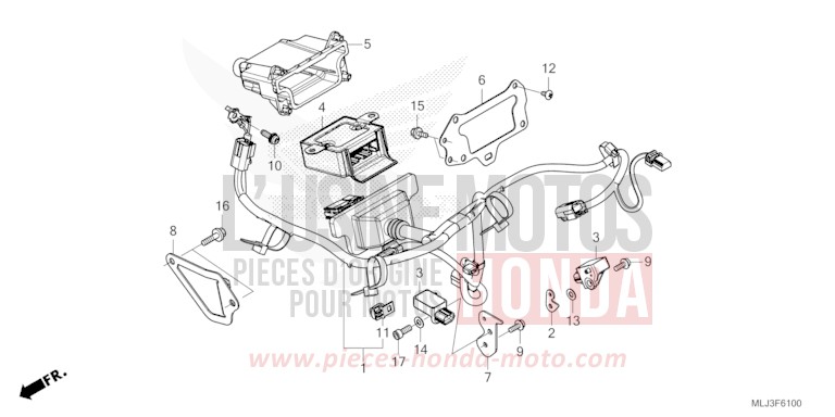 FAISCEAU DE SAC GONFLABLE von GL1800 GRAPHITE BLACK (NHB01) von 2023