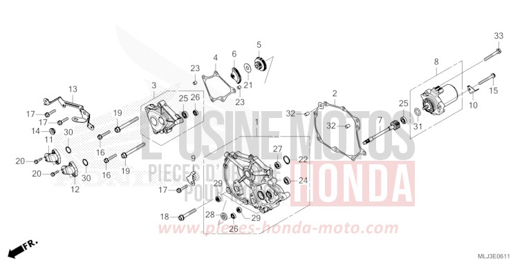 COUVERCLE DE CHANGEMENT (DCT) von GL1800 BETA SILVER METALLIC (NHC07E) von 2023