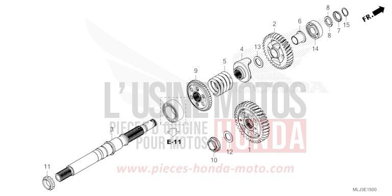 ARBRE DE SORTIE von GL1800 BETA SILVER METALLIC (NHC07E) von 2023