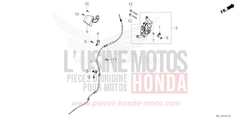 LEVIER DE STATIONNEMENT von GL1800 BETA SILVER METALLIC (NHC07E) von 2023