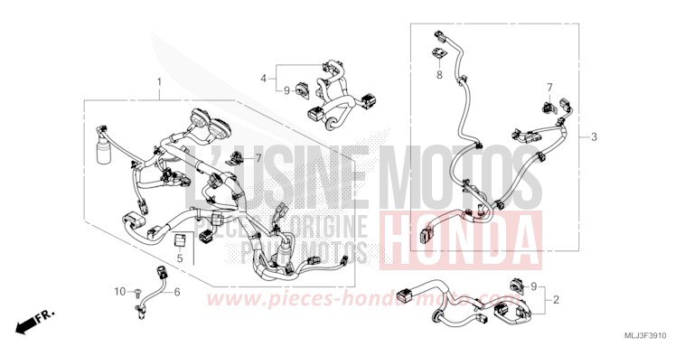 FAISCEAU SECONDAIRE von GL1800 BETA SILVER METALLIC (NHC07E) von 2023