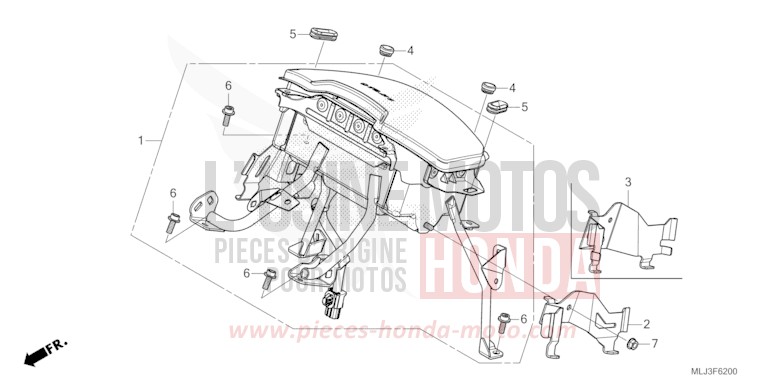 MODULE DE SAC GONFLABLE von GL1800 BETA SILVER METALLIC (NHC07E) von 2023