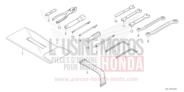 OUTILS von GL1800 BETA SILVER METALLIC (NHC07E) von 2023