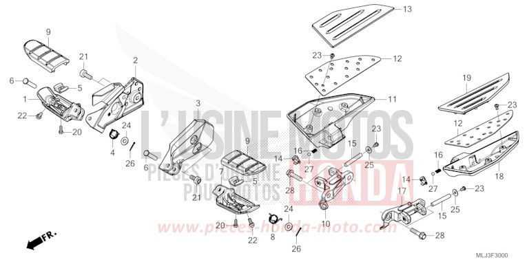 MARCHE von GL1800 PEARL GLARE WHITE (NHB53) von 2023
