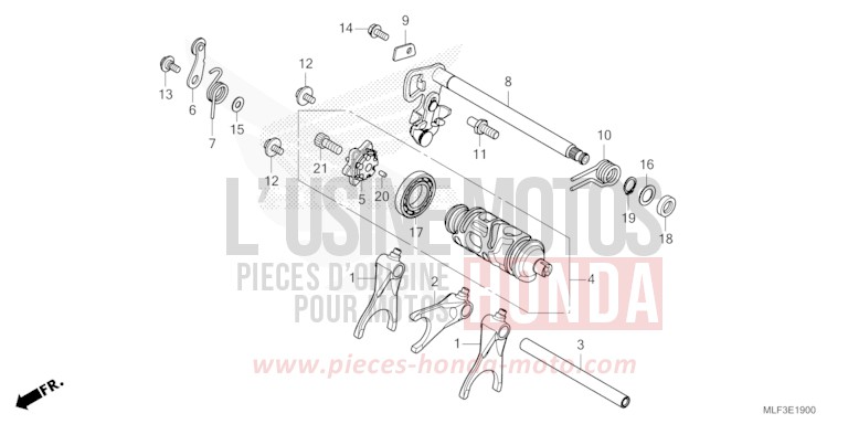 SCHALTTROMMEL (NT1100A) von NT1100 MAT IRIDIUM GRAY METALLIC (NHC64) von 2023