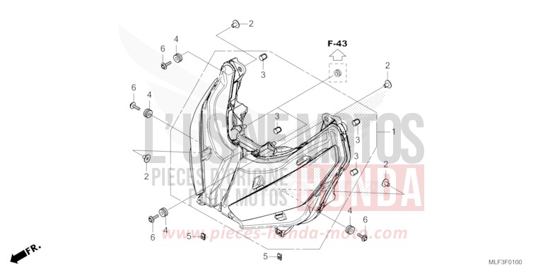 SCHEINWERFER von NT1100 MAT IRIDIUM GRAY METALLIC (NHC64) von 2023