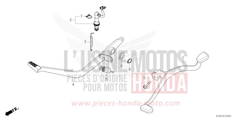 PEDAL von ST125A PEARL CADET GRAY (NHB95) von 2023