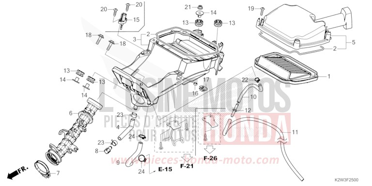 LUFTFILTER von ST125A PEARL GLITTERING BLUE (B231) von 2023