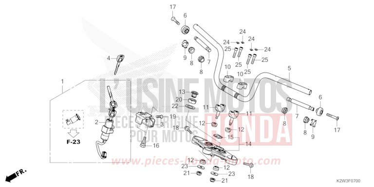 ROHRGRIFF/OBERE BRUECKE von ST125A PEARL NEBULA RED (R376) von 2023