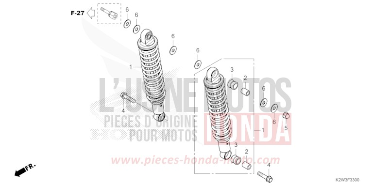 KISSEN, HINTEN von ST125A PEARL NEBULA RED (R376) von 2023