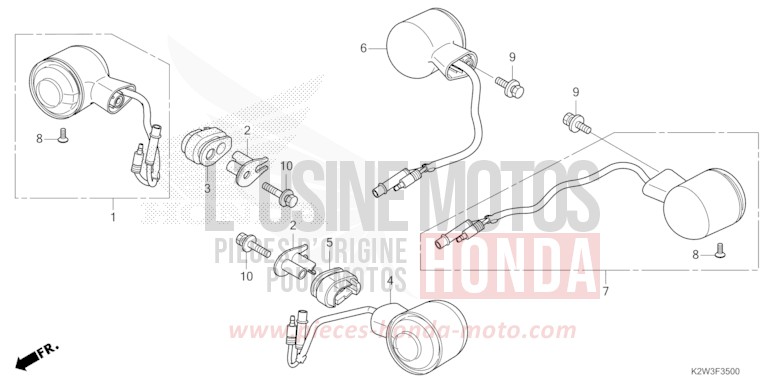 BLINKER von ST125A PEARL NEBULA RED (R376) von 2023