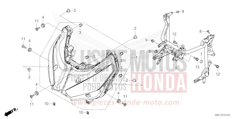 SCHEINWERFER von X-ADV MAT BALLISTIC BLACK METALLIC (NHA86) von 2023