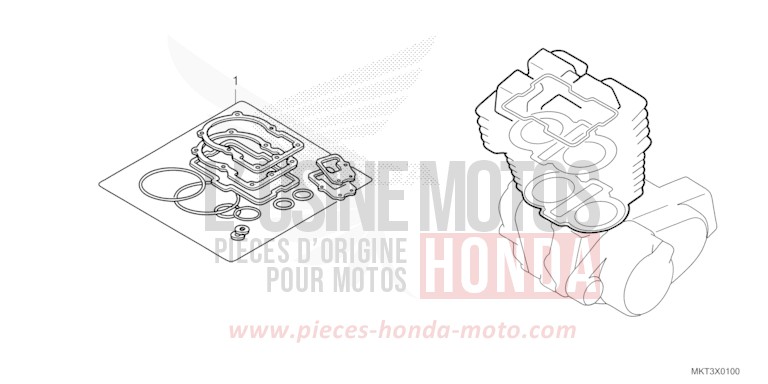 DICHTUNG SATZ A von X-ADV SHASTA WHITE (NH138) von 2023