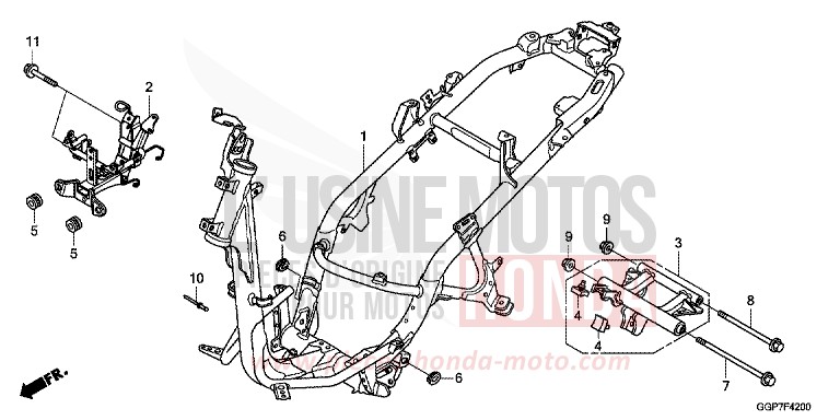 RAHMENKOERPER (NSC50/MPD/WH) von NSC50E M00NDUST SILVER METALLIC (NHB29) von 2014
