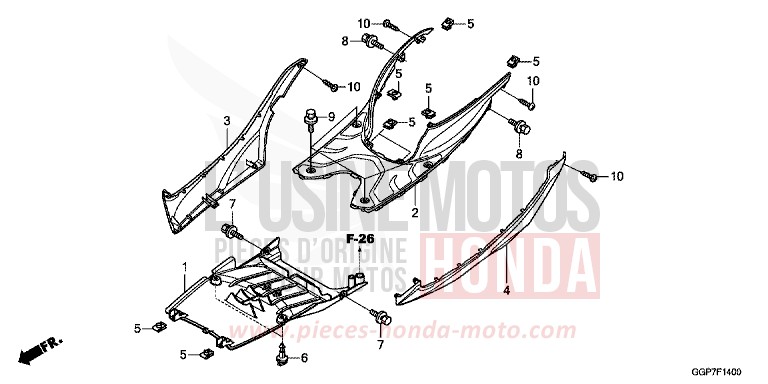 MARCHE DE PLANCHER (NSC50/MPD/WH) von NSC50MPD M00NDUST SILVER METALLIC (NHB29) von 2014