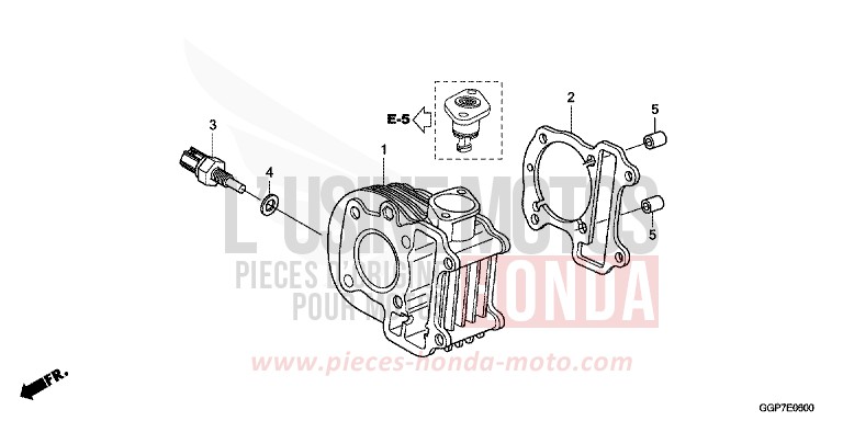 CYLINDRE von NSC50MPD PEARL SIENA RED (R320) von 2014