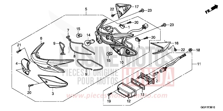 FEUX COMBINES ARRIERE (NSC50/MPD/WH) von NSC50MPD PEARL SIENA RED (R320) von 2014