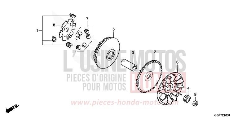 COTE SECONDAIRE von NSC50MPD HYPER RED (R348) von 2015