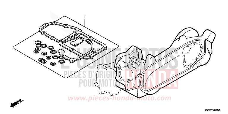 TROUSSE DE JOINT B von NSC50MPD M00NDUST SILVER METALLIC (NHB29) von 2014