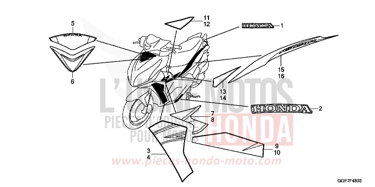MARQUE/RAYURE (NSC50T2-4E,5ED) von NSC50MPD M00NDUST SILVER METALLIC (NHB29) von 2014
