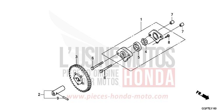 POMPE A HUILE von NSC50MPD HYPER RED (R348) von 2014