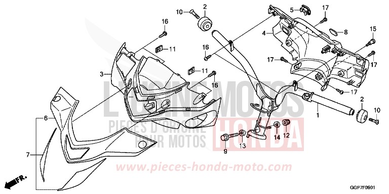 TUYAU DE GUIDON/REVETEMENT DE GUIDON (NSC502WH/T2) von NSC50MPD PEARL COOL WHITE (NHA16) von 2014