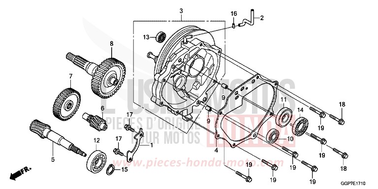 BOITE DE VITESSES von NSC50MPD BOSS GRAY METALLIC (NHA21) von 2013