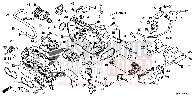 LUFTFILTER von CB1000R HYPER RED (R348B) von 2015