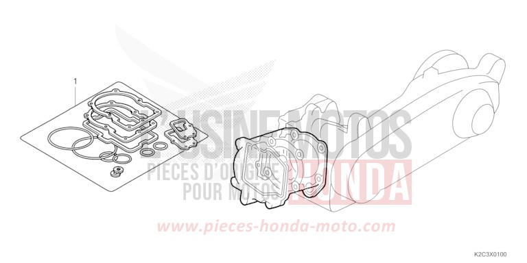 DICHTUNG SATZ A von NSC110 MAT GALAXY BLACK METALLIC (NHA76) von 2021