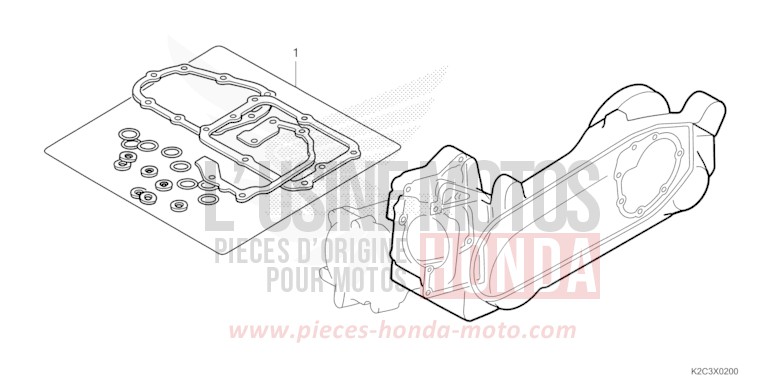 DICHTUNG SATZ B von NSC110 MAT GALAXY BLACK METALLIC (NHA76) von 2021