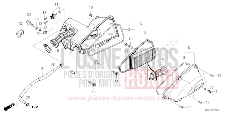 LUFTFILTER von NSC110 MAT GALAXY BLACK METALLIC (NHA76) von 2021
