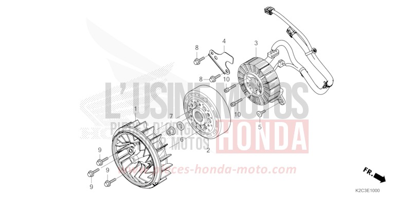 KLIMAANLAGE, GENERATORANLASSER von NSC110 PEARL JASMINE WHITE (NHB35) von 2021