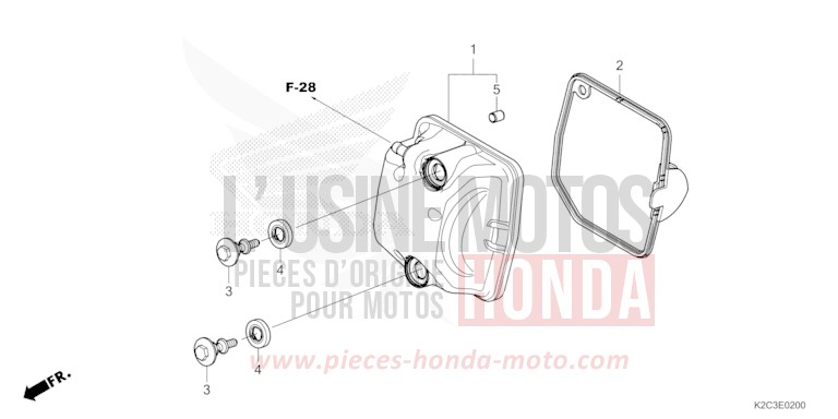 ZYLINDERKOPFDECKEL von NSC110 POSEIDON BLACK METALLIC (NHB25) von 2021