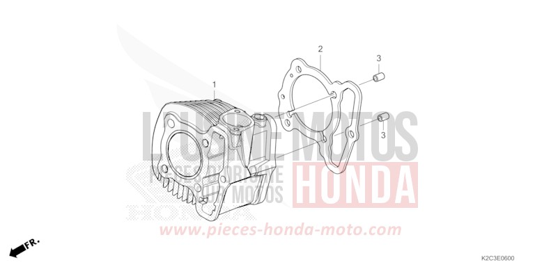 ZYLINDER von NSC110 POSEIDON BLACK METALLIC (NHB25) von 2021