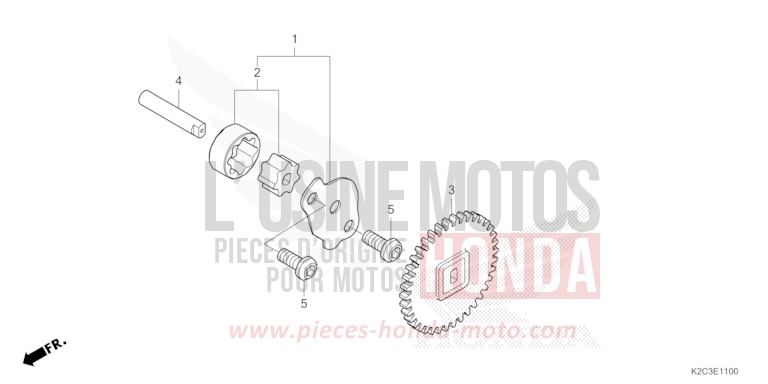 OELPUMPE von NSC110 POSEIDON BLACK METALLIC (NHB25) von 2021