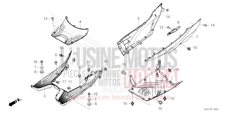 UNTERSTE STUFE von NSC110 POSEIDON BLACK METALLIC (NHB25) von 2021