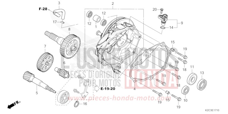 GETRIEBE von NSC110 MAT GALAXY BLACK METALLIC (NHA76) von 2023