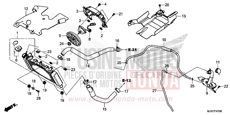 KUEHLER von CB500F ROSS WHITE (NH196) von 2016