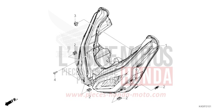 PROJECTEUR (NSS125ADP) von Forza MAT CYNOS GRAY METALLIC (NH312) von 2023