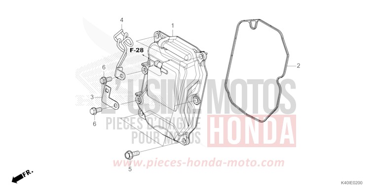 COUVERCLE DE CULASSE von Forza MAT CYNOS GRAY METALLIC (NH312) von 2023