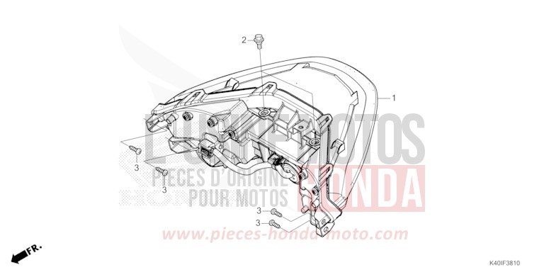 FEUX COMBINES ARRIERE von Forza MAT CYNOS GRAY METALLIC (NH312) von 2023